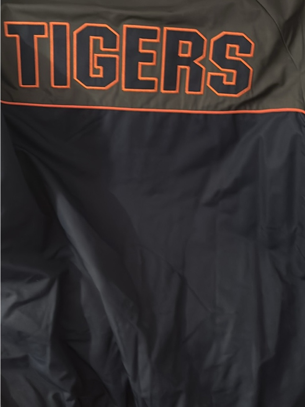 Colosseum Navy and Orange Team Applique Jacket